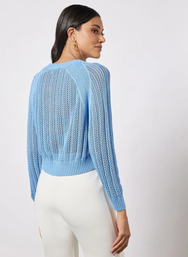 Jacqueline de Yong Open-Knit Pullover