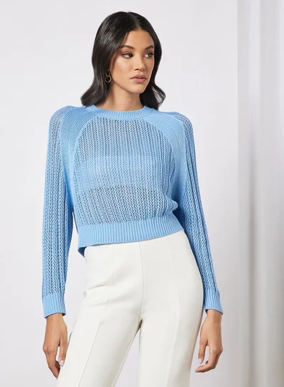 Jacqueline de Yong Open-Knit Pullover