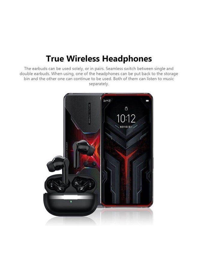 dida-cosmos - LP1S Upgrade TWS Bluetooth 5.0 Earbuds Wireless Earphone HIFI Stereo Bass ANC Noise Reduction IPX4 Waterproof Headphones Sports Gaming Headsets with Mic Black - Image 1