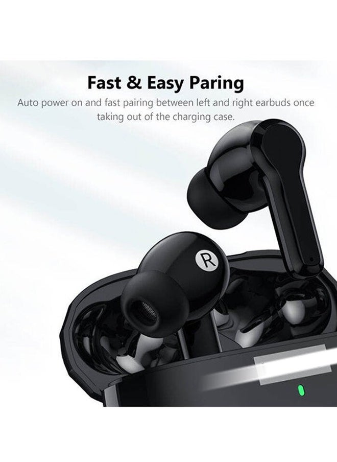 dida-cosmos - LP1S Upgrade TWS Bluetooth 5.0 Earbuds Wireless Earphone HIFI Stereo Bass ANC Noise Reduction IPX4 Waterproof Headphones Sports Gaming Headsets with Mic Black - Image 1