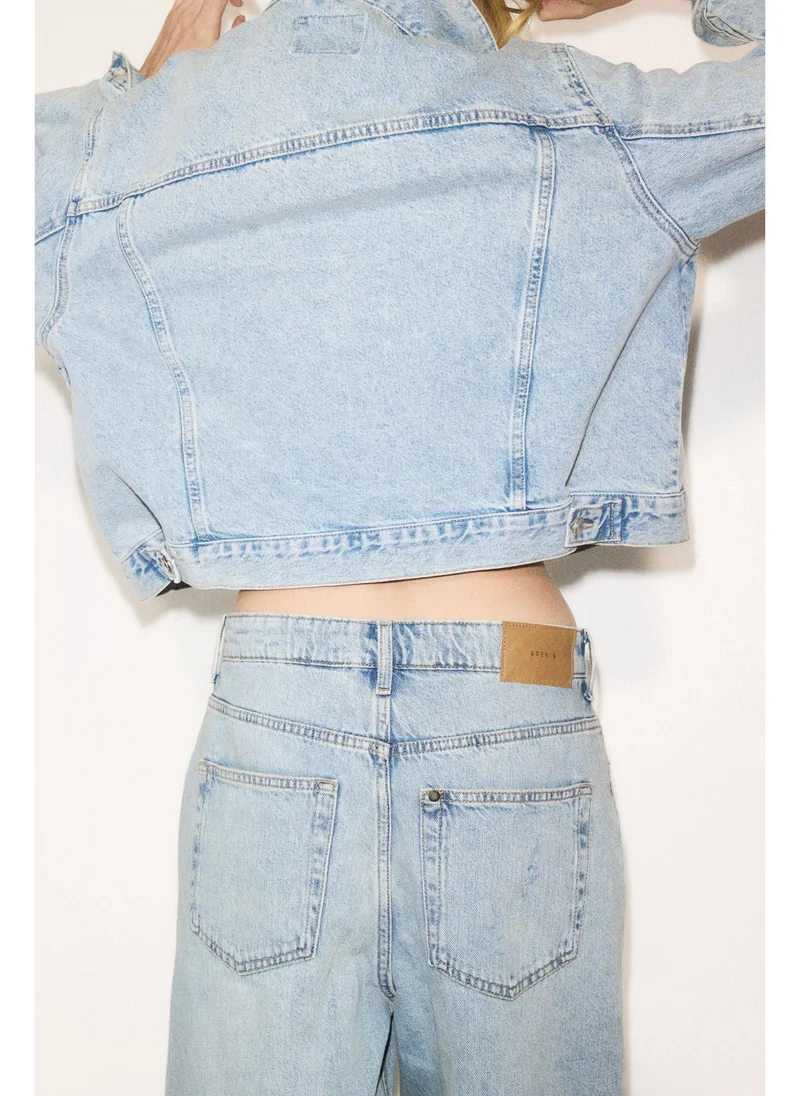 H&M High Knee Denim shorts