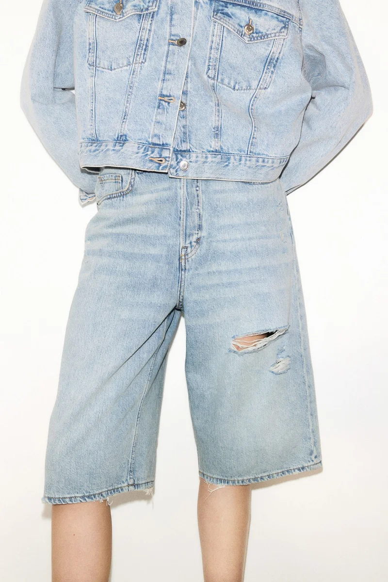 H&M High Knee Denim shorts