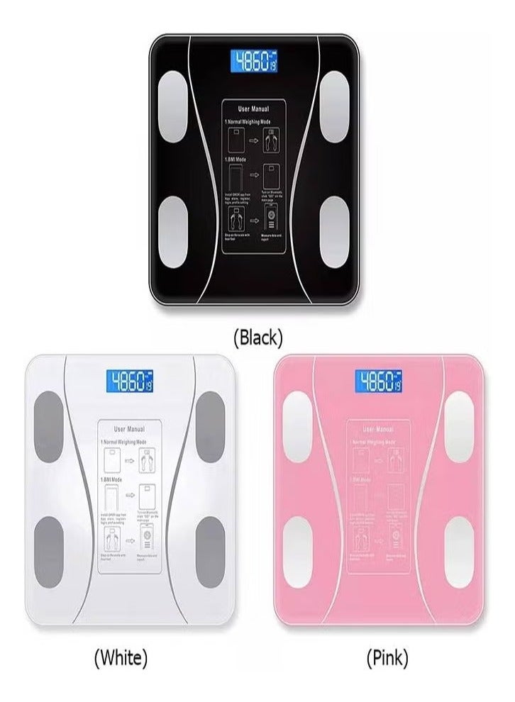 Bluetooth Body Fat Digital Scale – Packaging May Vary – Multicolor - Image 1
