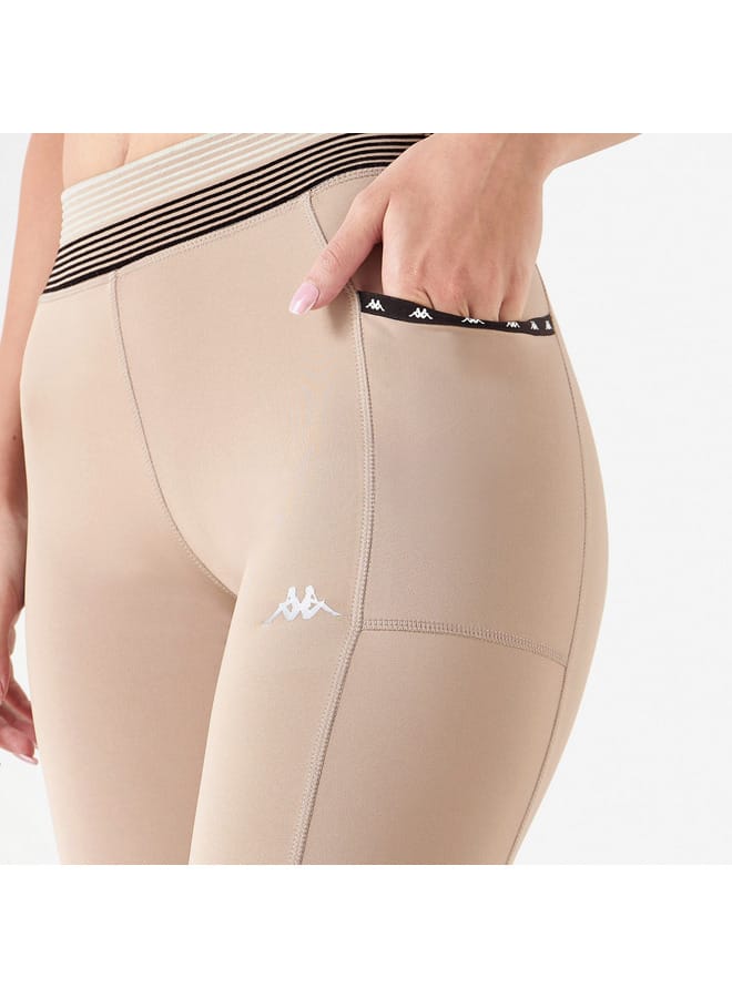 كابا بنطلون ليقنز سادة بخصر مطّاطي وجيوب من كابا - Image 4