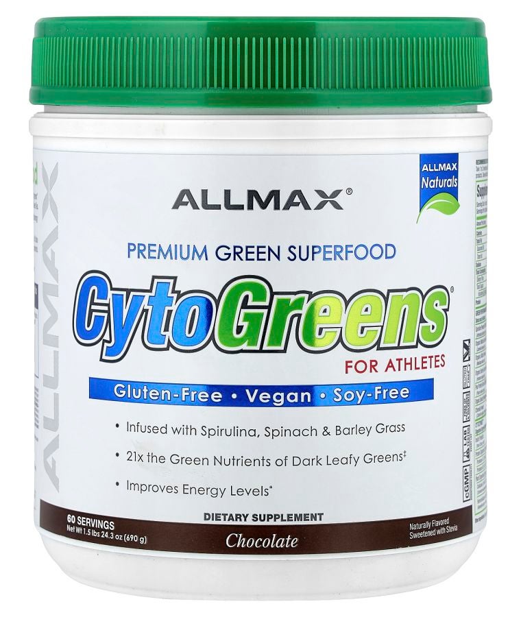 Allmax CytoGreens® Premium Green Superfood for Athletes Chocolate 1.5 lbs (690 g)