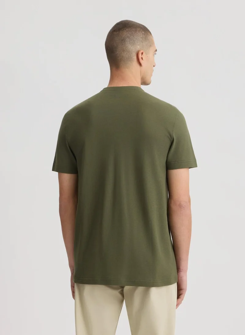 Liu Jo Green T-Shirt with Buttons