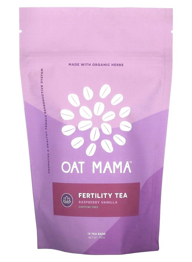 Fertility Tea Raspberry Vanilla Caffeine Free 14 Tea Bags 32 g