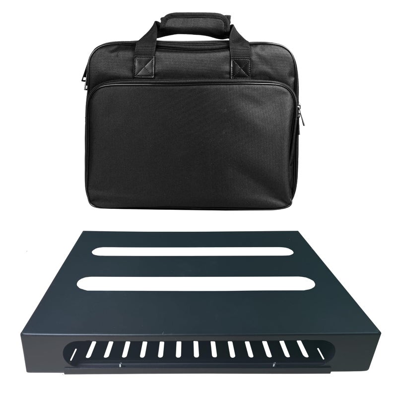 لوحة دواسات جيتار GOKKO 138 x 11 مع حامل مزود الطاقة تتضمن حقيبة حمل وأشرطة تثبيت سوداء GKS14B