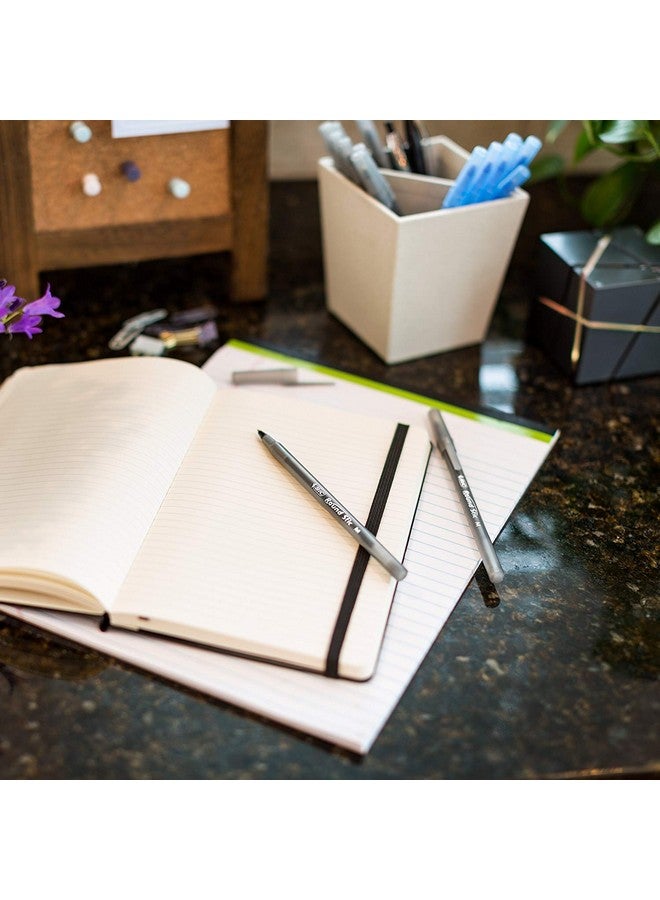 بيك أقلام بيك عبوة كبيرة من 240 قلم حبر، قلم حبر جاف بيك راوند ستيك إكسترا لايف، متوسط الرأس 1.0 مم، 120 قلمًا أسود و120 قلمًا أزرق في عبوة كومبو - Image 2