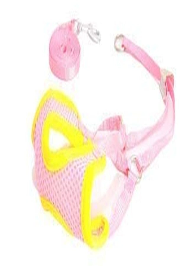 Smart Pups Puppy Harness Adjustable Dog Harness Colour May Very (Pack of 1) (Pink) - Image 1