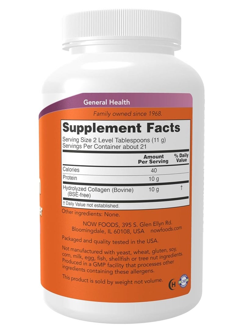 NOW Collagen Peptides Powder, 8oz, Clinically-Studied for Joint & Bone Health - Image 2