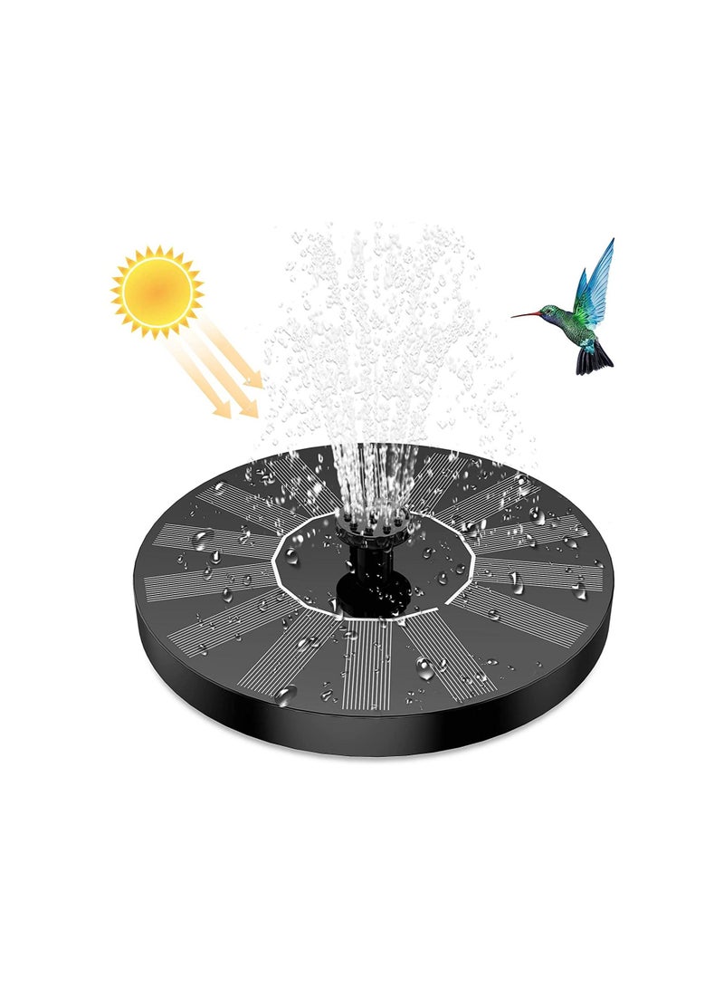 Generic 2.5W Solar Fountain Pump Solar Bird Bath Fountain with 6 Nozzles, Solar Water Fountain for Garden/Ponds/Pool/Fish Tank /Outdoor - Image 1