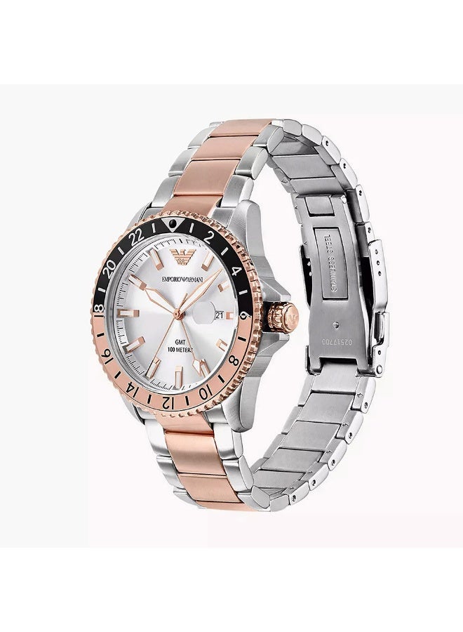 EMPORIO ARMANI Men Emporio Armani Men's GMT Dual Time Watch - Image 2