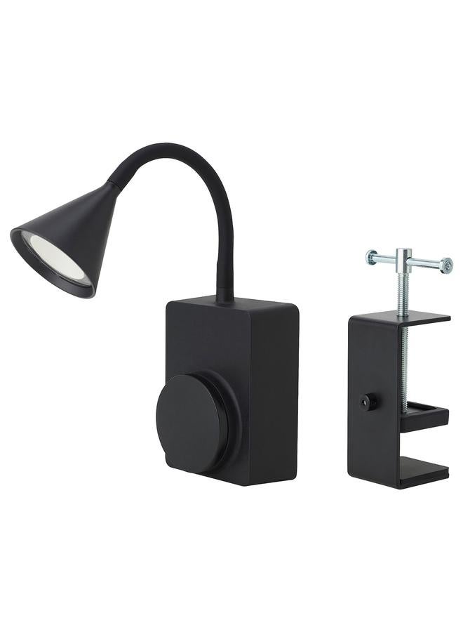 زبون مصباح LED سبوت ومشبك يعمل بالبطارية للاستخدام الخارجي/قابل للتعتيم، أسود - Image 1