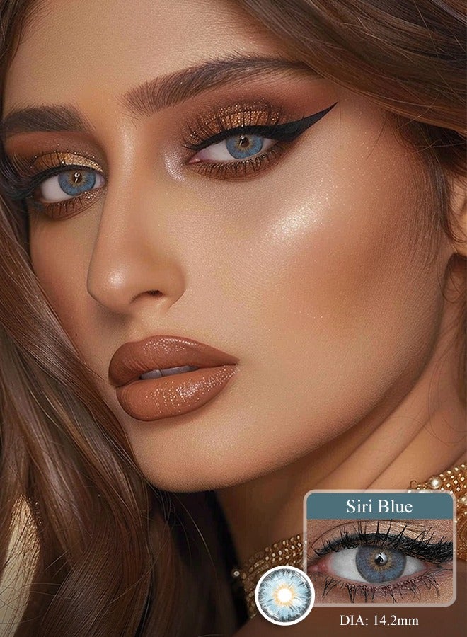 سيدة جديدة عدسات لاصقة ملونة زرقاء من فريش ليدي للاستخدام السنوي - Image 1