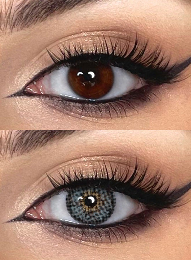 سيدة جديدة عدسات لاصقة ملونة زرقاء من فريش ليدي للاستخدام السنوي - Image 3