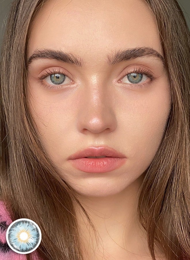 سيدة جديدة عدسات لاصقة ملونة زرقاء من فريش ليدي للاستخدام السنوي - Image 5