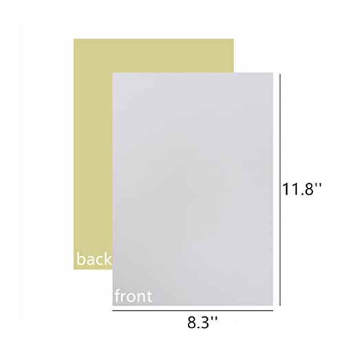 Mesheshe 10PCS Self Adhesive Felt, DIY Self Adhesive Fabric for Art & Crafts, Peel and Stick Felt for Drawer/Jewelry Box, A4 Size (8.3" x 11.8", White) - Image 2