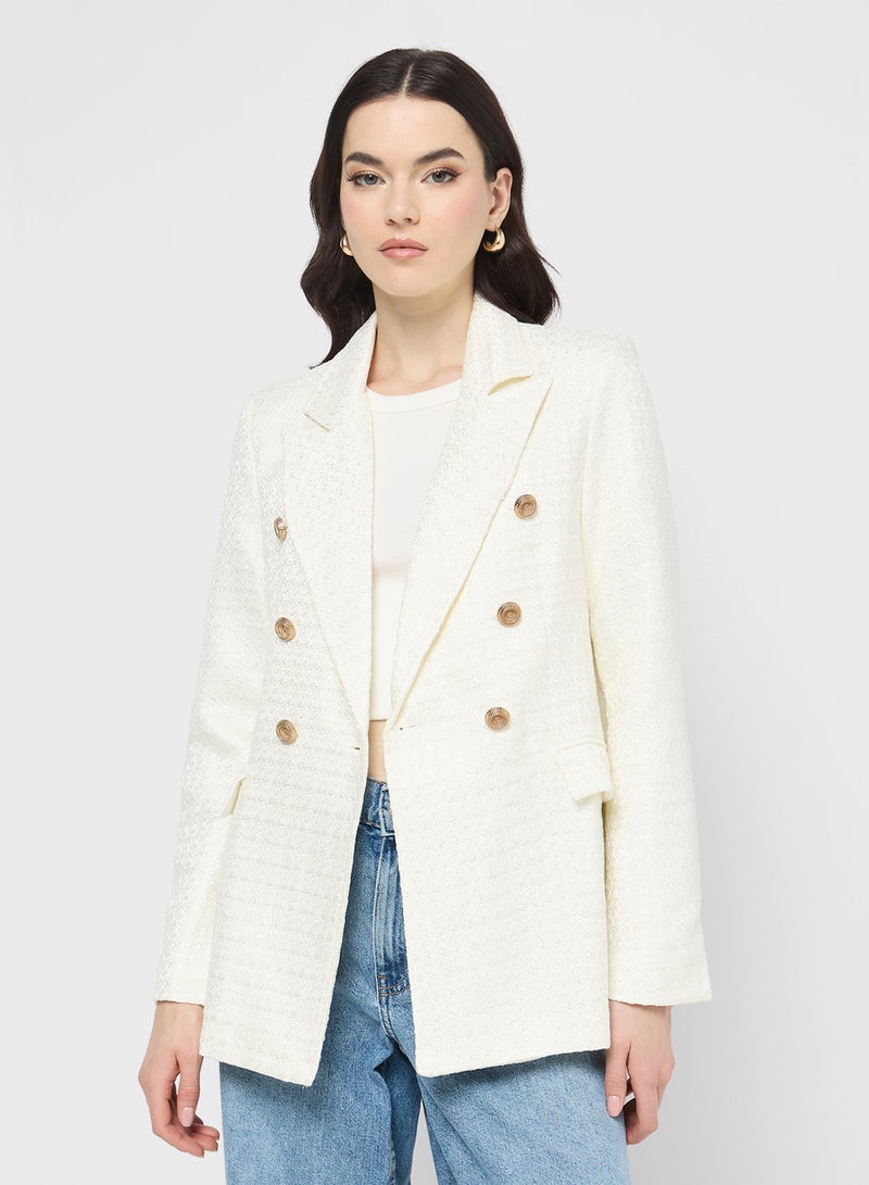 Ginger Classic Tweed Structured Blazer - Image 1