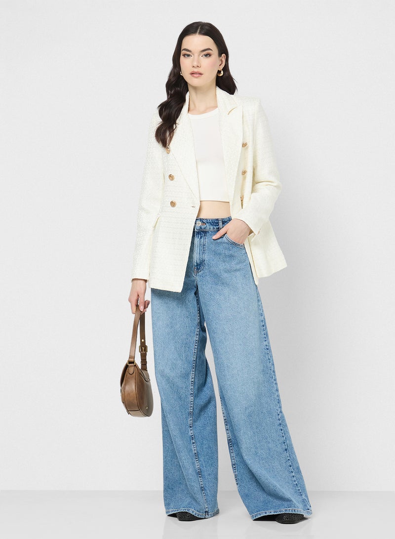 Ginger Classic Tweed Structured Blazer - Image 4