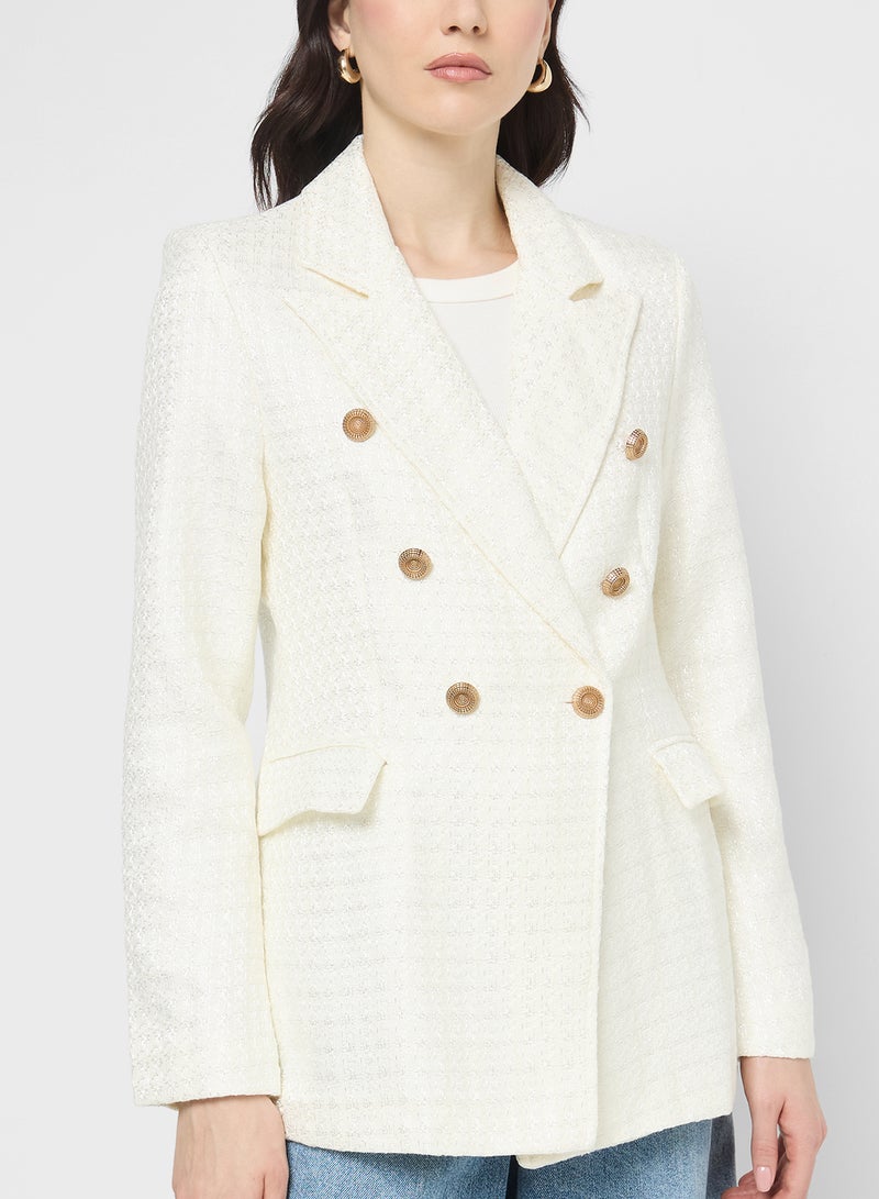 Ginger Classic Tweed Structured Blazer - Image 3