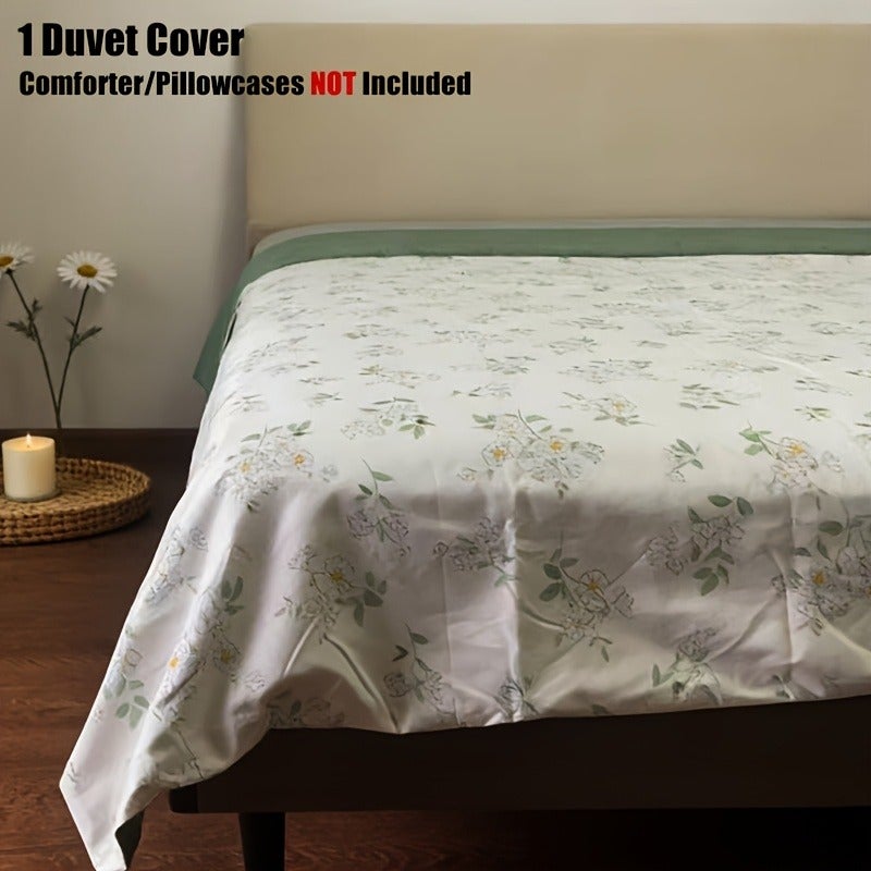 1pc Duvet Cover Set, Suitable for All Seasons, Machine Washable Bedding, Floral Duvet Cover (Does Not Include Comforter, Pillowcases, or Bed Sheet) - Image 4