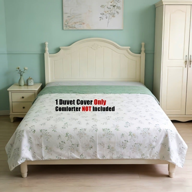 1pc Duvet Cover Set, Suitable for All Seasons, Machine Washable Bedding, Floral Duvet Cover (Does Not Include Comforter, Pillowcases, or Bed Sheet) - Image 1