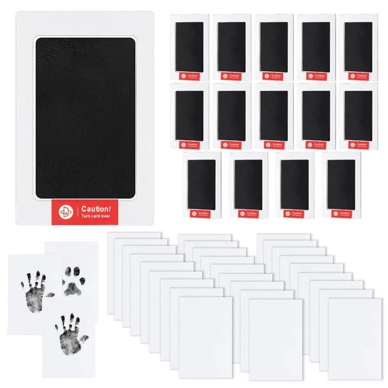 Laoha 15-Set Inkless Memory Kit for Hand & Foot Prints, Pet Paw Impressions – Clean Touch Pad with Keepsake Cards - Image 1