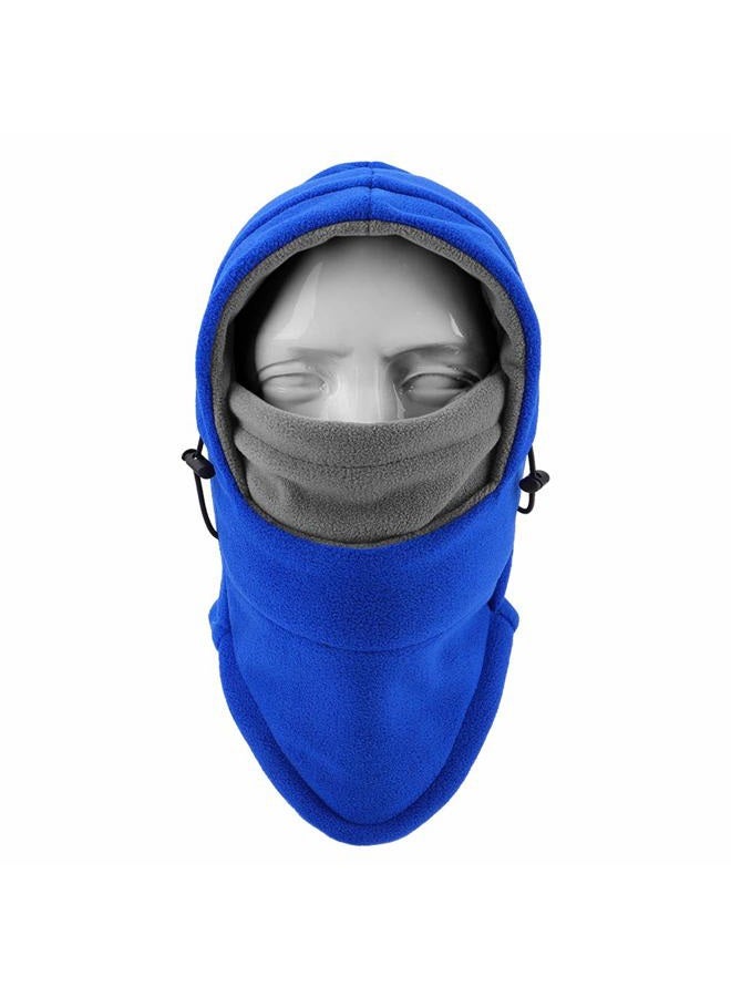 YQXCC F&NK Kids Winter Hats Balaclava Ski Mask Windproof Warm Adjustable with Fleece Lining Hat for Boys Girls (Blue/Gray) - Image 4