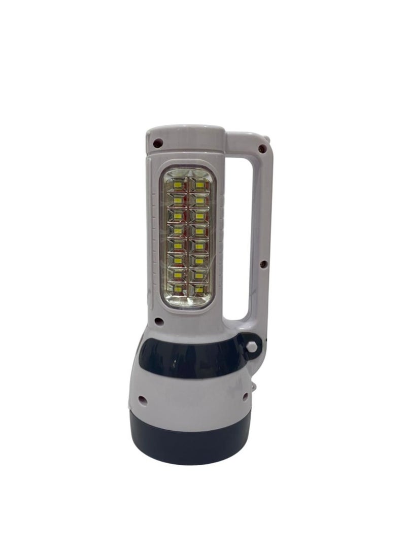 ميتشو مصباح بحث LED قابل لإعادة الشحن، 3 وات فائق السطوع مع 16 مصباح LED جانبي، شعاع طويل المدى، ما يصل إلى 6 ساعات من العمل المستمر في البحث عن التنزه والتخييم وصيد الأسماك ومصابيح يدوية وكشافات - Image 3