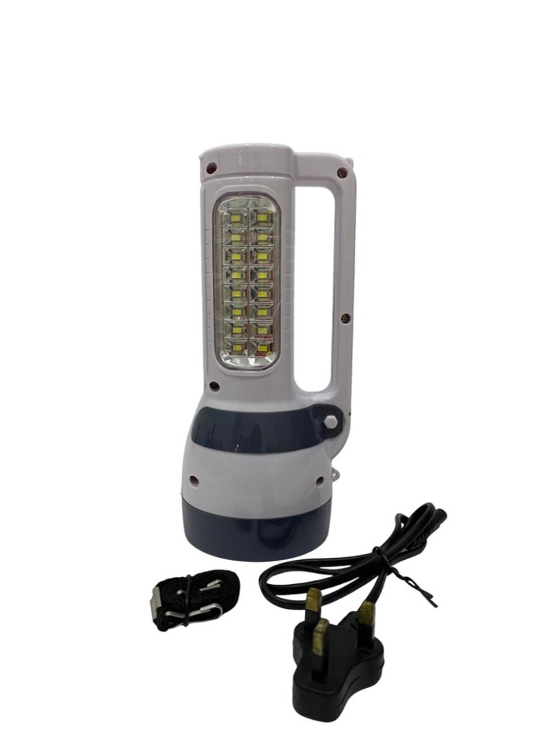 ميتشو مصباح بحث LED قابل لإعادة الشحن، 3 وات فائق السطوع مع 16 مصباح LED جانبي، شعاع طويل المدى، ما يصل إلى 6 ساعات من العمل المستمر في البحث عن التنزه والتخييم وصيد الأسماك ومصابيح يدوية وكشافات - Image 2