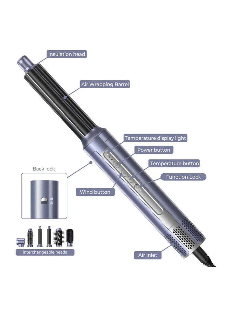 general 6 in 1 Multistyler Hair Styling Tools Blow Dryer w/ 200 Millions Ions & Coanda Tech - 110000 RPM Curling Wand Straightener Brush Volumizer - Auto Wrap Curlers Air Drying Styler Volumizing - Image 4