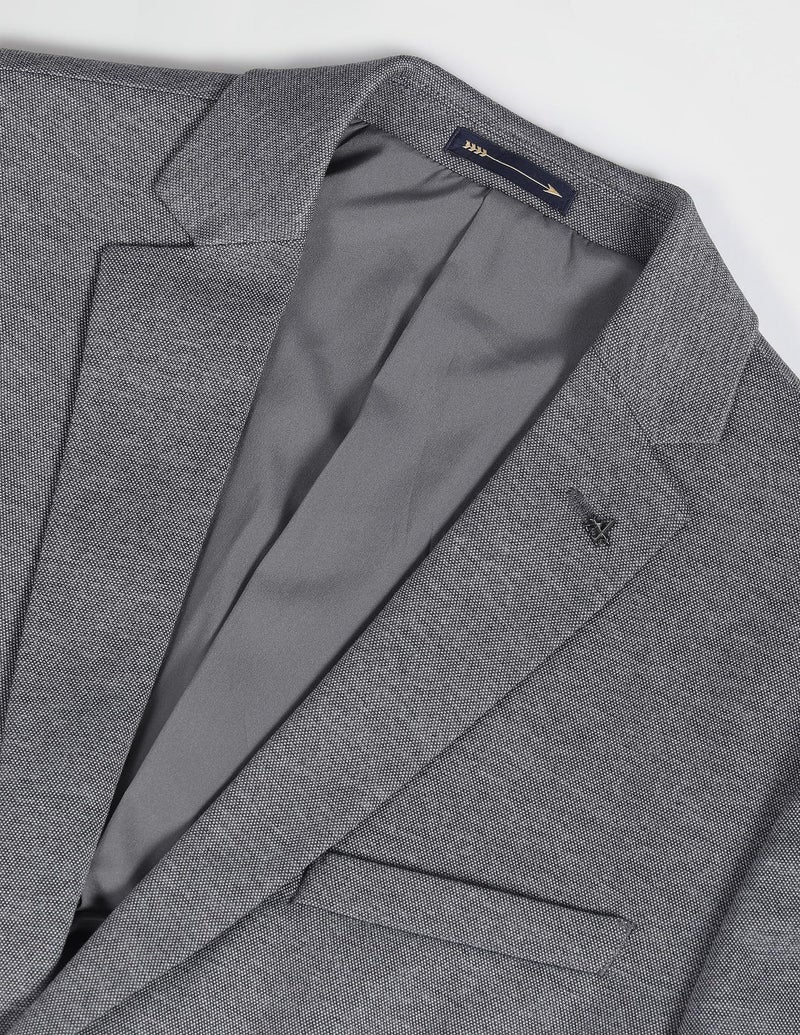 Arrow Men's Slim Fit Blazer - Notch Lapel Collar with Long Sleeves Stylish Blazer for Men - 38, Dark Grey - Image 3