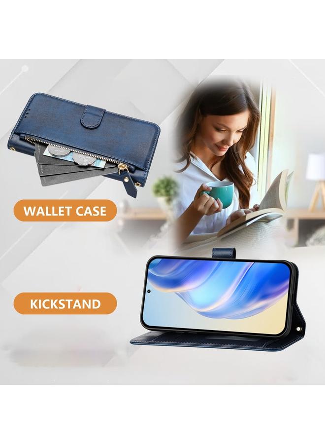 S-TOP Case For Itel P55 4G Multi-Card Slots Zipper Wallet Leather Phone Case - Image 3