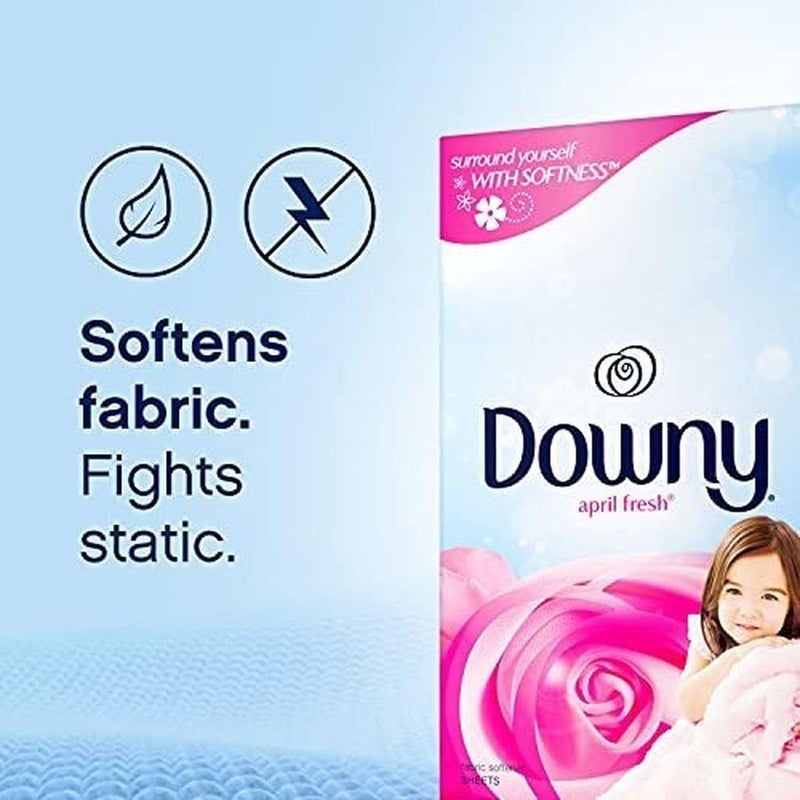 Downy Fabric Softener Dryer Sheets, April Fresh, 105 count - Image 3