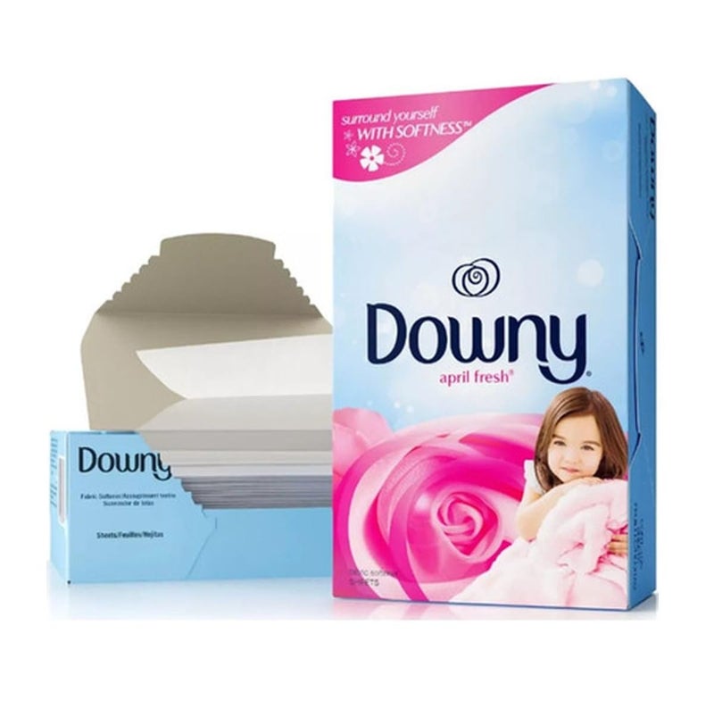 Downy Fabric Softener Dryer Sheets, April Fresh, 105 count - Image 1