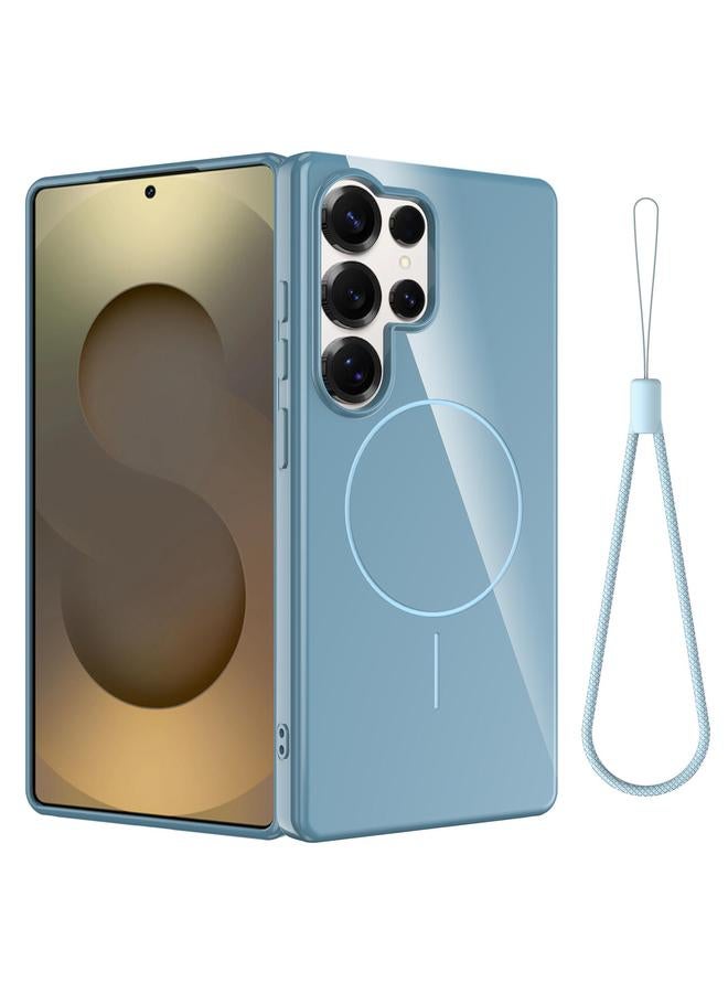 S-TOP Case For Samsung Galaxy S25 Ultra 5G Glossy TPU Shockproof MagSafe Phone Case with Lanyard - Image 1