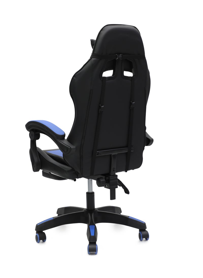 Multi Home Furniture - Ergonomic Gaming Chair with Footrest – -Blue BLK   MH-FR1005-Blue BLK - Image 1