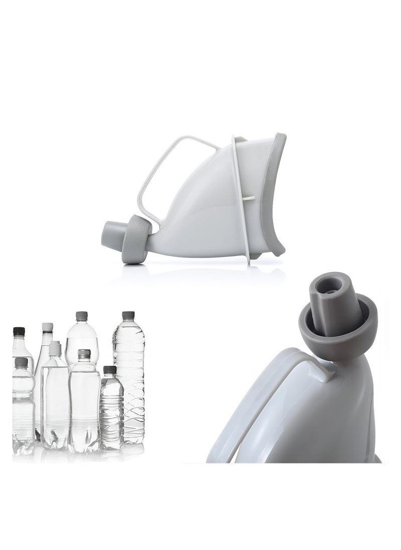KASTWAVE Portable Unisex Emergency Urination Device - 2 Pcs Travel-Friendly Pee Bottle with Tube and Handle. Ideal Urinal Funnel for Men and Women, Perfect for Outdoor Adventures and Camping  - Image 1