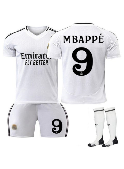 Kids Football Jersey Set, No.9 Football Soccer Jersey, Football Soccer Jersey Tracksuits Kit for Kids Youth