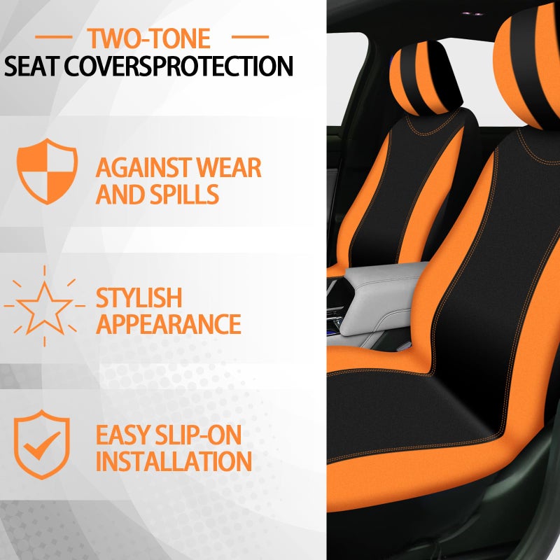 Woanger 47 Car Seat Cover Full Set for Women Included Car Front Rear Seat Fluffy Steering Wheel Cover Belt Automotive Floor Mats Air Conditioner Decoration Strip Universal(Green) - Image 5