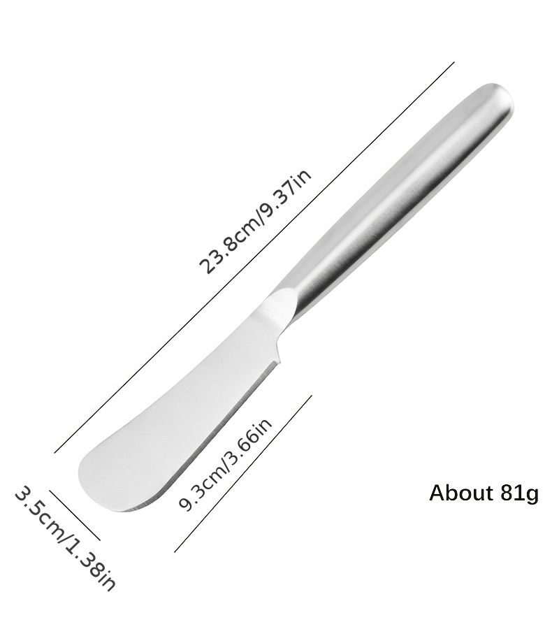 Multi Function Long Handle All Steel Butter Knife For Cheese Pizza Baking Tool - Image 3