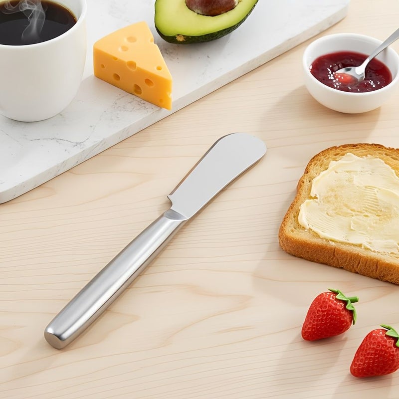 Multi Function Long Handle All Steel Butter Knife For Cheese Pizza Baking Tool - Image 4