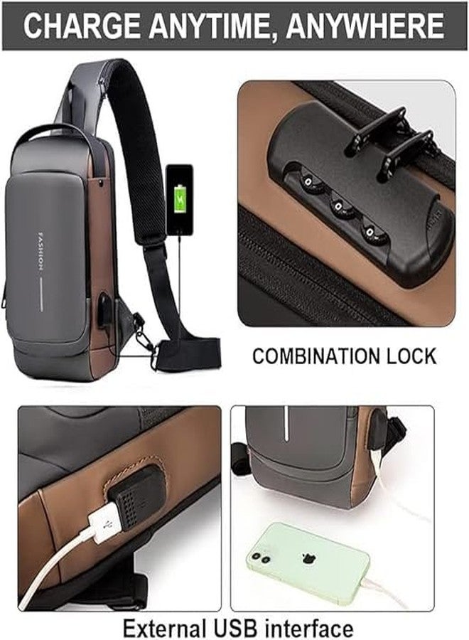 FinchGold Stylish Crossbody Bags for Men and Women, Splash-proof Chest Bag for Men, Durable Cross Body Sling Bag for Man, Unisex Travel Shoulder Bag waterproof - Image 4