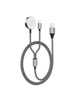 Generic Suitable For Apple Watch S7-S9 5W Fast Charging Wireless Charger Magnetic Wireless Charging Nylon Braided Charging Cable-Specifications:TPE Single Line C Port  - Image 5