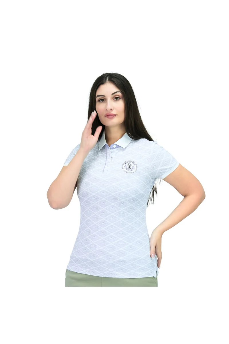 جيوردانو قميص بولو نسائي قطن لايكرا بيكيه بقصة ضيقة