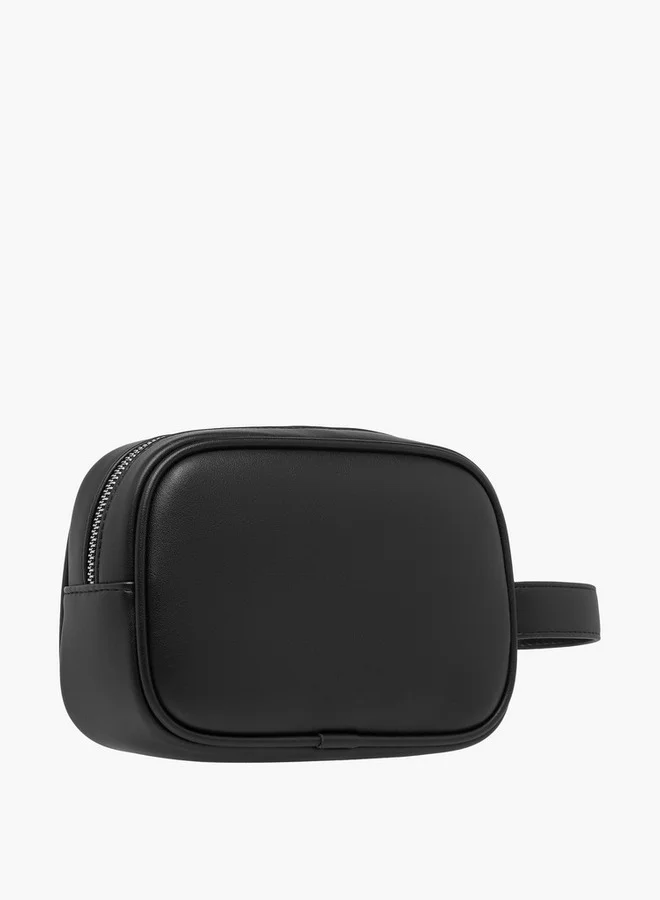 DUCHINI Panelled Pouch with Zip Closure