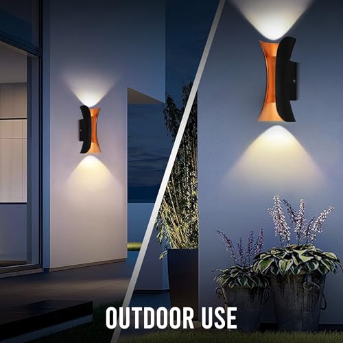 Gesto 10W Waterproof Led Wall Light for Home Decoration – Up Down 2-Way LED Wall Lamp | IP65 Outdoor Fancy Wall Lights for Balcony,Gate,Elevation,Garden,Patio | Decorative Wall Mount Light -Pack of 1 - Image 5