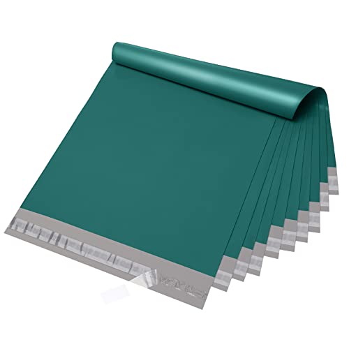 Fuxury Poly Mailers 12x15.5 Inch 50 Pcs, Waterproof Shipping Bags for Clothing, Strong Adhesive Heavy Duty Shipping Mailing Envelopes for Business, Self Seal Mailers Poly Bags,Forest Green - Image 1