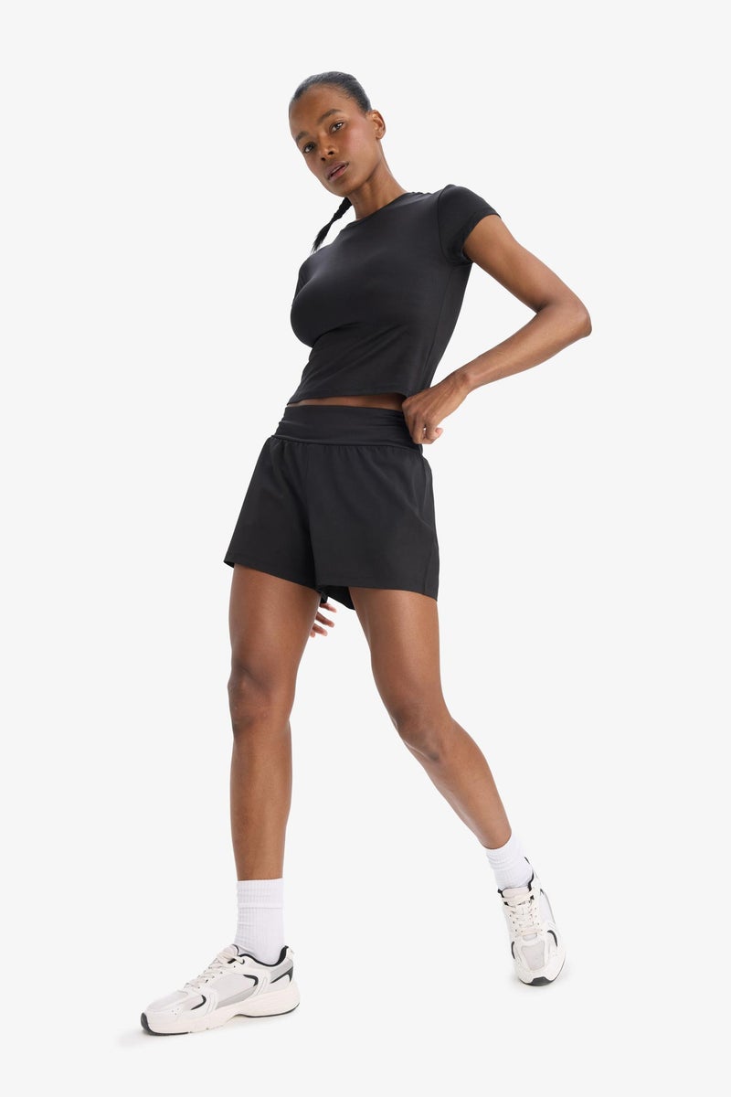 DeFacto Black Woman DeFactoFit Woven Shorts Casual - Image 2